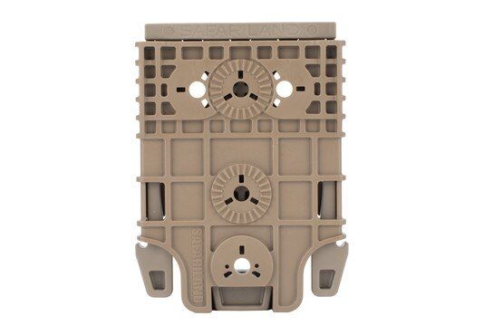 Safariland QLS holster mounting system is made from polymer